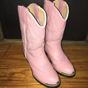 Pink Durango girls cowboy/cowgirl boots size 10